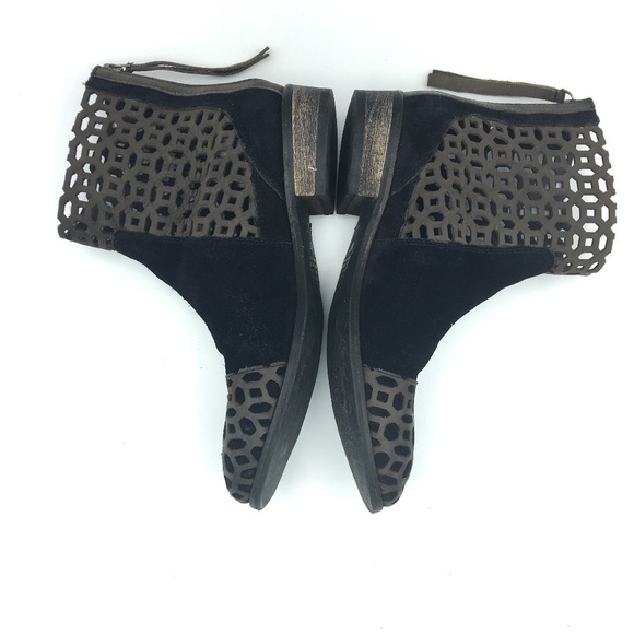 Rebels Vale Leather‎ Geo Cutout Bootie 7 - Picture 10 of 12